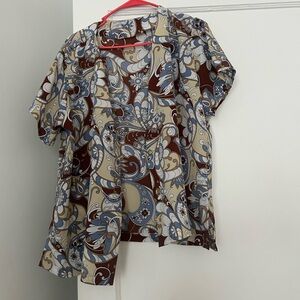 Floral Patterned Women's Top